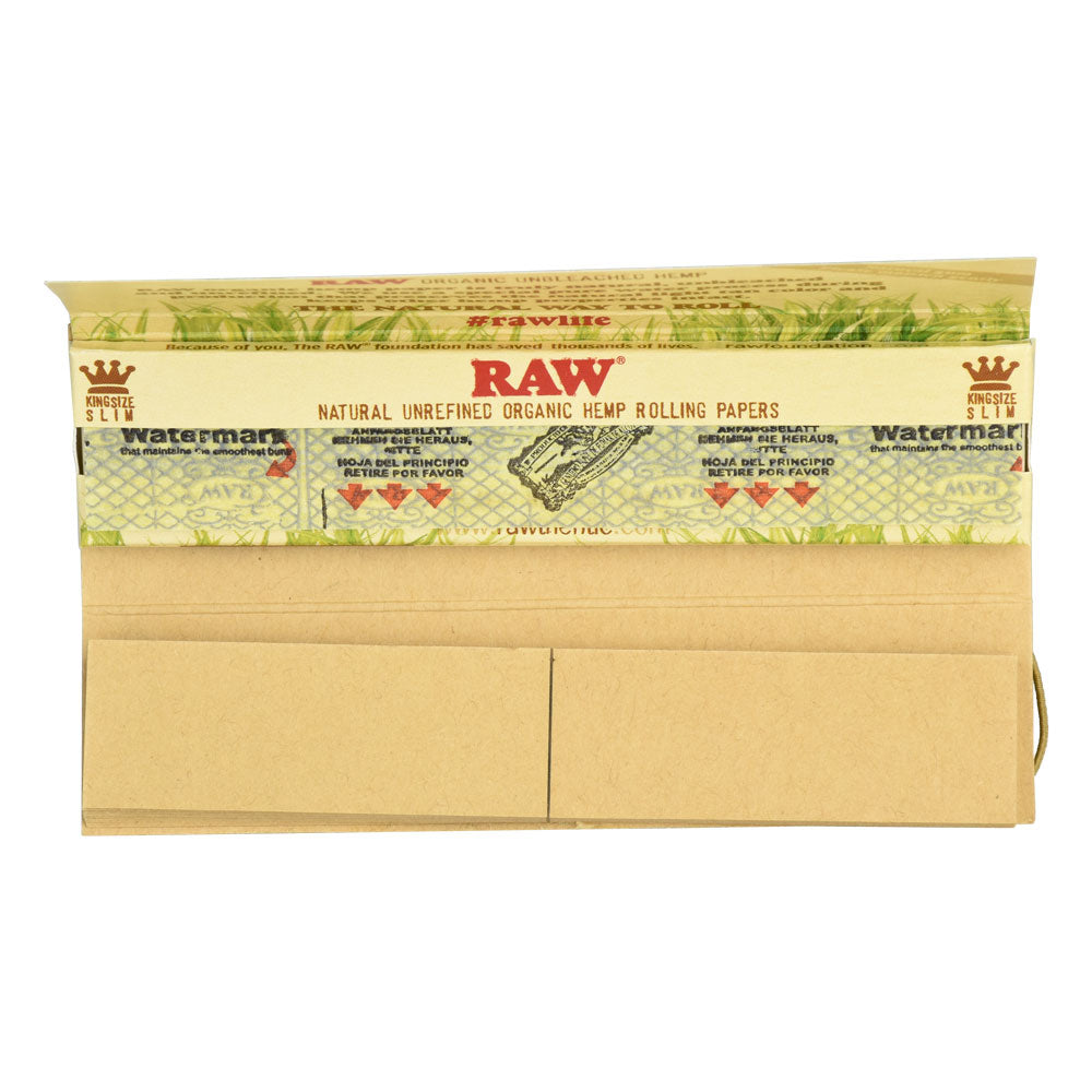 Full Box RAW Organic Connoisseur Rolling Papers | Kingsize 24 Packs