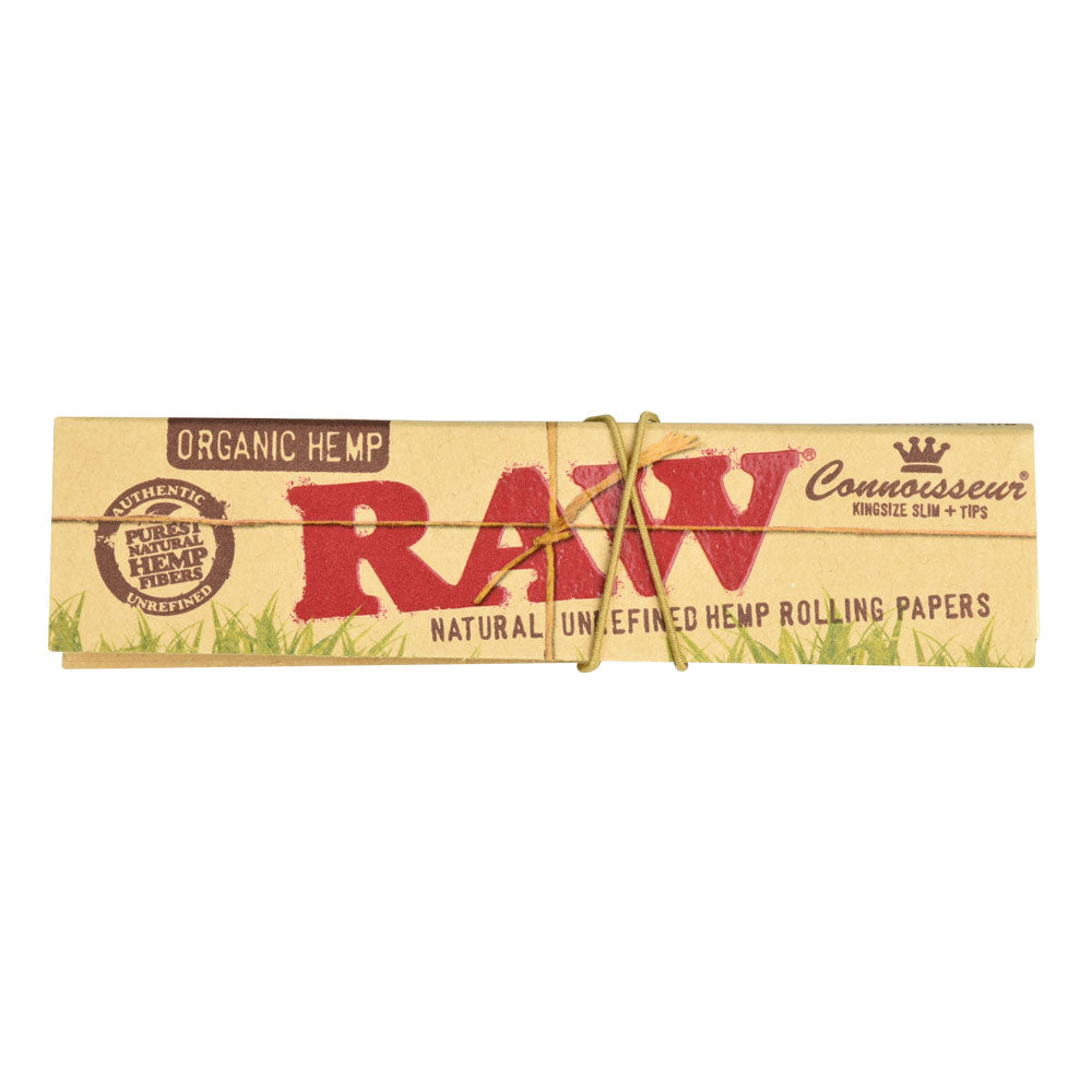 Full Box RAW Organic Connoisseur Rolling Papers | Kingsize 24 Packs